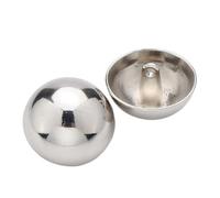 Botón decorativo de aleación de media esfera con botón de seta de metal para abrigos y suéteres, Color 2, 25mm-10 piezas