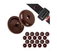 Botón del cinturón de seguridad para el cinturón de seguridad del coche, 10 pares, plástico duro, marrón, para muchos cinturones de seguridad del coche, retractor del cinturón de seguridad