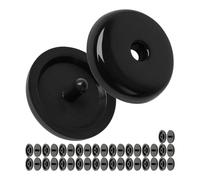 Botón del cinturón de seguridad para el cinturón de seguridad del coche, 20 pares, plástico duro, negro, para muchos cinturones de seguridad del coche, retractor del cinturón de seguridad