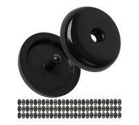 Botón del cinturón de Seguridad para el cinturón de Seguridad del Coche, 40 Pares, plástico Duro, Negro, para Muchos Cinturones de Seguridad del Coche, Retractor del cinturón de Seguridad