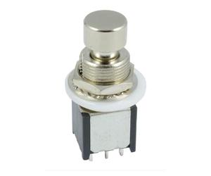Botón del interruptor de control de energía, dispositivo de efecto de 6 pies de metal, punta de PCB de clavo, autobloqueo/reinicio