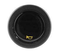 Botón del volante, Fydun Botón del claxon del volante Metal + Plástico Botón de bocina de volante modificado para automóvil universal negro