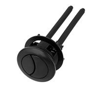 Botón Descarga Inodoro Repuesto 38mm, Pulsador Doble Descarga Ajustable para Abertura 38-45mm Tanque Universal Pieza de Reparación para Baño del Hogar (Negro)