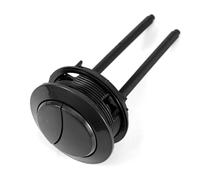 Botón Descarga Inodoro Repuesto 57mm, Pulsador Doble Descarga Ajustable Tanque Universal Pieza de Reparación para Baño del Hogar (Negro)