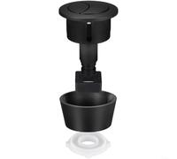 Botón doble para cisterna de inodoro para orificio de 20-60 mm | Botón para depósito de agua del inodoro, montaje fácil para válvulas de cable, diseño moderno en plata para negro dorado
