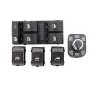 Botón elevalunas Botón Interruptor Ventana Eléctrica Principal 8ED959855 8E0959851 Para A4 S4 B6 Para SEAT Para Exeo Pasajero Delantero Izquierdo Interruptor Botonera Elevalunas(Set 2)