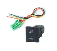 Botón Interruptor Ventana Mando Botonera Elevaluna Llave LED Azul BSM Para Faros Antiniebla, Bloqueo Diferencial, Compatible Con VW Volkswagen Amarok 11-18(BASS MUSIC)