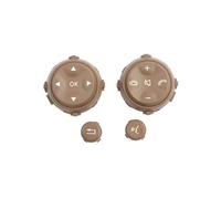 Botón Interruptor Volante Compatible Con Benz W221 S Class 2006-2009 22182136517249 Reemplazo Del Kit De Botones Multifunción Del Interruptor Del Volante Del Automóvil(Beige)