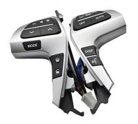 Botón Interruptor Volante Interruptor Control Combinado Volante Multifunción 84250-06180 8425006180 Para Toyota Para Fortuner 2011-2014(Silvery black)