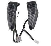 Botón Interruptor Volante Multifunción Botones Del Volante Interruptor De Control Crucero 25550-3DA6A Para Nissan Para Tiida 2011-2015 Para Versa 2014-2015(Fibra de carbon)