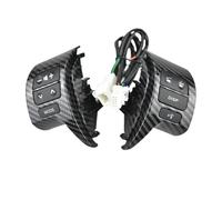 Botón Interruptor Volante Para Toyota Para Corolla ZRE15 2007 2008 2009 84250-12020 84250-02200 Interruptor De Control Audio Del Volante Bluetooth(Carbon fiber A)