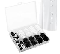 Botón - Juego de botones redondos de resina, 160 botones de costura para tejer, botones surtidos de costura , botón de resina de 4 agujeros, 5 tamaños con de compartimento para