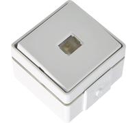 Botón Jung 631W - Botón sin símbolos, 1 polo sin contacto, 250 V