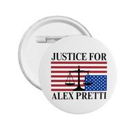 Botón "Justicia para Alex Pretti" "Apoyamos a Minnesota" "Protesta en Minneapolis" (5 botones, broche, insignia)