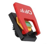 Botón KJD17B-16 Interruptor de pulsador electromagnético para KEDU 5 pines 240V encendido/apagado con protección de parada para torno de sierra circular y máquina herramienta