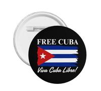 Botón "Libertad para Cuba" Patria Y Vida Bandera Cubana 1 unidad Botones Pines Hombres Mujeres Insignias Novedosas