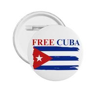 Botón "Libertad para Cuba" Patria Y Vida Bandera Patriótica Cubana 1 unidad Botones Pines para Hombres y Mujeres Insignias Novedosas