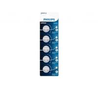 Pack de 5 Pilas de Botón Philips CR2025P5/01B Lithium/ 3V