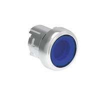 Botón Metal Iluminado 22mm Automático Platino LPSBL106