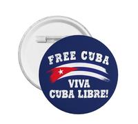 Botón Patria Y Vida Cuba Libertad Libertad Eslogan Patriótico 1 pieza Botones Pines Hombres Mujeres Insignias Novedosas