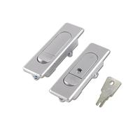 Botón plano LoPush MS509, cerraduras de puerta Panel manija, MS503, cerradura caja Cinet eléctrico MS603, 1 Uds(MS509 Silver Plated,With Key)