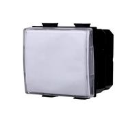 Botón portanombre 2P compatible Bticino Matix color blanco