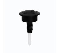 Botón pulsador de cisterna de inodoro de doble descarga para modelo 49, botón de plástico ABS, apto para agujeros estándar de cisterna de 38 a 42 mm (negro)