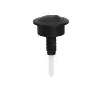 Botón pulsador de cisterna de inodoro de doble descarga para modelo 49, botón de plástico ABS, apto para agujeros estándar de cisterna de 38 a 42 mm (negro)