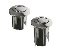 Botón Pulsador de doble descarga D2D, media luna, tipo corto, AH0001800R, compatible con el cisterna. boton para inodoro Water pulsador 822043001 (Ambas medidas b(solo una botonera))