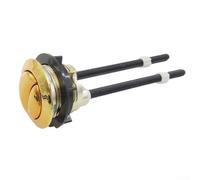 Botón pulsador de inodoro, botón de descarga dual de 38 mm con acabado cromado galvanizado, adecuado para la mayoría de inodoros de doble descarga dorado