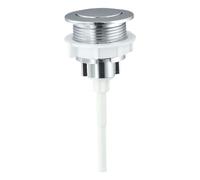 Botón pulsador de inodoro cromado, botón de descarga simple, botón de tanque de agua for inodoro, válvulas redondas, piezas for inodoro de baño