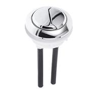 Botón Pulsador de Inodoro de Plástico Botón de Inodoro de Doble Descarga Botón de Tanque Redondo Varilla de Fácil Instalación Ajuste Universal Material Abs