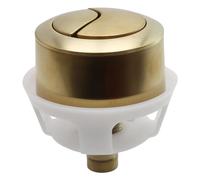 Botón Pulsador de Inodoro, Pulsador Cisterna Doble Boton Botón de Descarga de Repuesto Botones de Baño para Inodoro de Cisterna Oculta, ABS Cromado (Dorado)