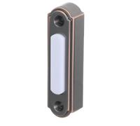 Botón Pulsador de Timbre Metálico Ps-06-br para Pared Cable | Aleación de Zinc, Respuesta Táctil y Conexión Segura, Reemplazo Sencillo, para Garaje y Pasillos de Oficina