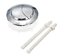 Botón pulsador para inodoro con doble descarga, El ABS de la válvula 38m m del botón tanque agua retrete se dobla con 2 barras