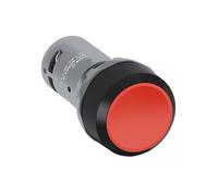 Botón pulsador plano interruptor CP2-10R-01 auto bloqueo 1NC | Botón pulsador plano rojo, agujero de montaje 22mm, contacto auxiliar 1NC, autoblocante, plástico, sin luz