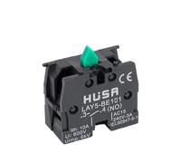 Botón pulsador XB2 con reinicio automático, 22 mm, arranque 1NO NC, interruptor pulsador momentáneo, cabezal de plástico metálico, bloqueo de dos y tres marchas(BRASS CONTACTS_2NO_PLASTIC HEAD)