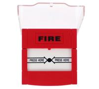 Botón Punto de Llamada Rojo, de Alarma contra Incendios Manual | Plástico, Comunicación de Emergencia, Resistente a Residuos y Agua, para Negocio y Hogar, Respuesta Rápida