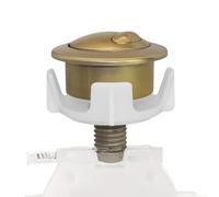 Botón Push De Inodoro, Botón De Tanque De Doble Descarga, Parte De Reparación De Plomería | Diseño Circular De ABS, Varilla De Instalación Fácil | 1 Pieza, Para Apartamento, Residencial, Hogar E Inqui