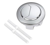 Botón redondo de descarga para tanque de inodoro, tanque de agua ajustable, accesorios de descarga de doble empuje, kit de repuesto de válvulas de descarga de inodoro