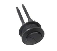 Botón redondo de inodoro de doble lavado, plan de ahorro de agua, mecanismo de empuje suave de sustancia negra, se adapta a tanques de inodoro estándar, 3 diferencias de tamaño precisas, botón de baño