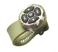 Botón remoto inalámbrico, 1 paquete de controlador multimedia BT para manos - llamada y control de asistente de voz IP67 diseño impermeable adecuado para motocicleta, bicicleta, coche