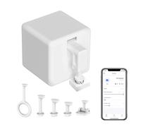 Botón Smart Switch Pusher: Bluetooth Fingerbot Plus con kit de herramientas para todos los interruptores, control de la aplicación Tuya, añadir el hub Bluetooth Tuya para que sea compatible con Alexa,