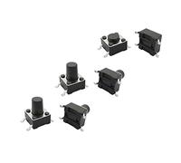 Botón táctil 50 unids/lote 6x6mm Panel PCB interruptor momentáneo Micro SMT 4 pines 6x6x4,3/4,5/5/5,5/6/7/8/9/10/12/13mm(6x6x8mm)