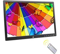 Botón táctil de 17 Pulgadas Negro con patrón álbum electrónico Digital HDMI HD 1080P Pantalla montada en la Pared máquina de Publicidad en Video Compatible con Tarjeta USB y SD