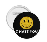 Botón "Te odio" - Pin metálico con meme divertido - 1 unidad