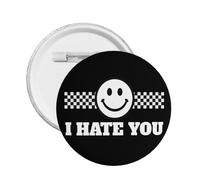 Botón "Te odio" - Pin metálico con meme divertido - 1 unidad