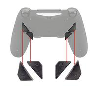Botón Trasero K1 K2 K3 K4 Paletas para ps4 Mando Que ha Instalado eXtremeRate Dawn Remap Kit Reasignación de Botones sólidos reemplazables Botones de Repuesto(Gris)