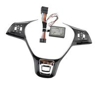 Botón Volante Botones de volante multifuncionales/apto for VW POLO Golf MK7 14-19 Touran Passat 2016 2017 2018(Style D Upgrade Red)