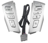 Botón Volante Coche Botones Control Crucero En Volante Coche, Interruptor Volumen Sonido Teléfono Para Nissan Para Patrol Y62 2012-2018(Plata)